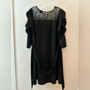 Elegant Black Ruffle Dress